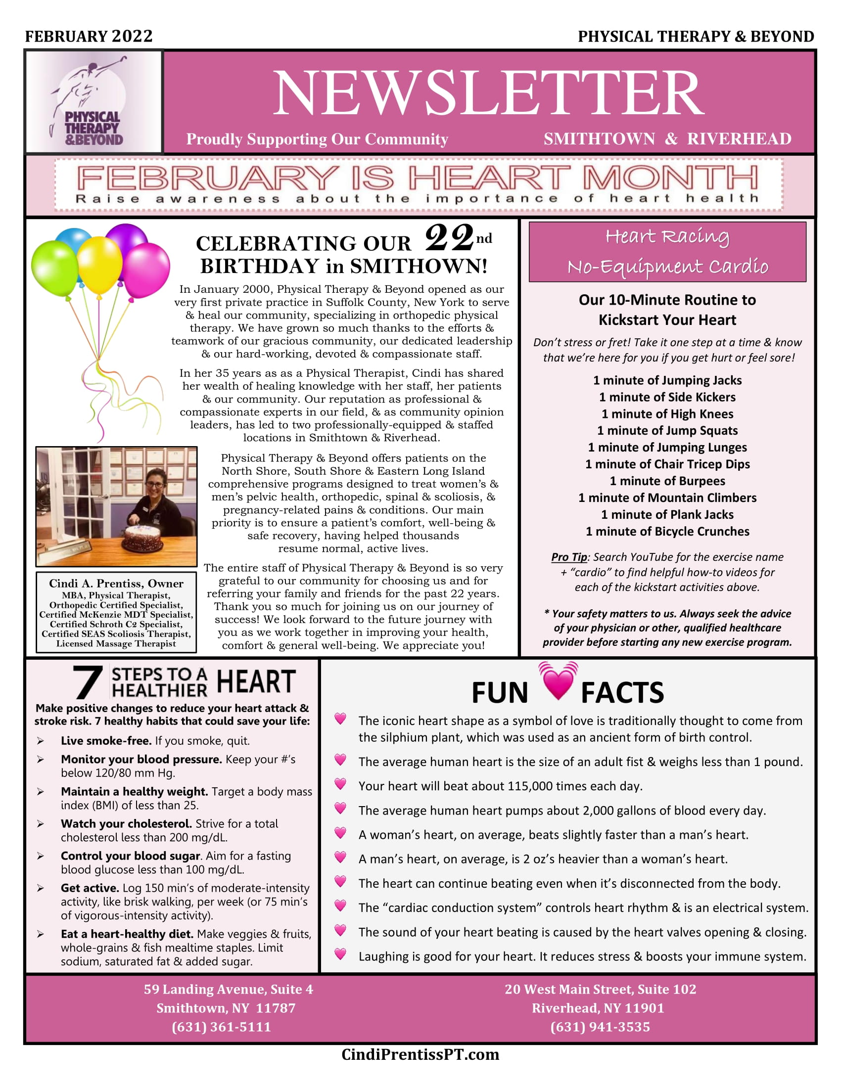 Physical Therapy & Beyond Newsletter - February 2022