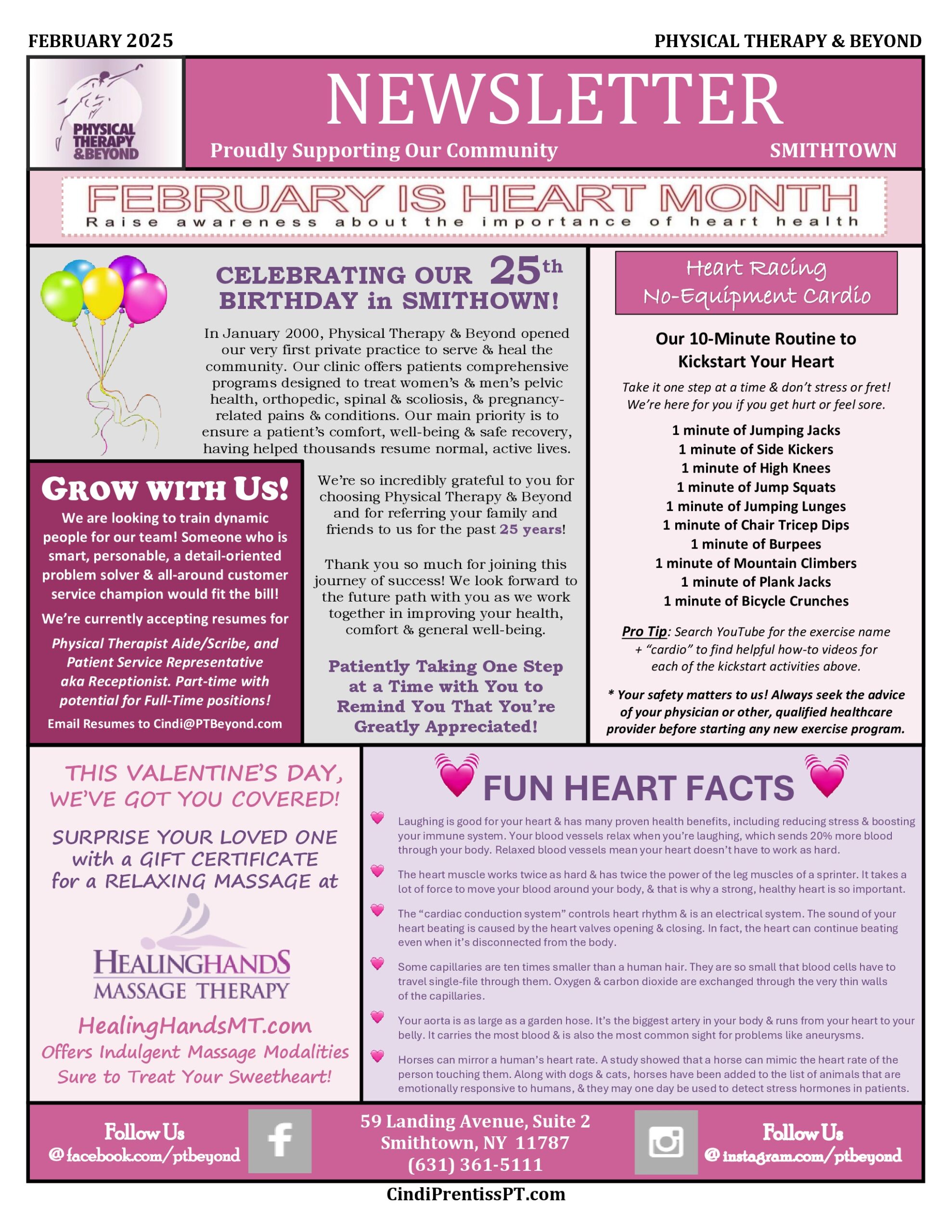 PT&B February Newsletter 2025